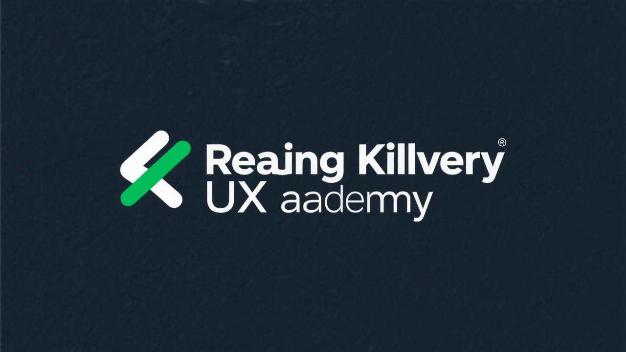 Simple wordmark logo reading Kilkenny UX Academy in clean sans-serif lettering with a minimal emerald accent line, designed to be straightforward and easy to reproduce.